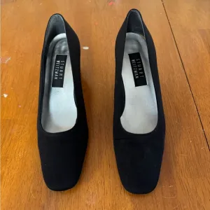 Stuart Weitzman Black block heel pumps Shoes size 7.5