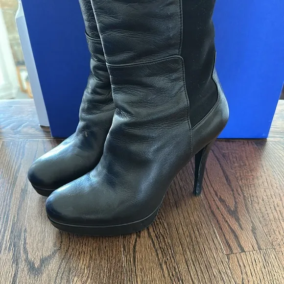 Stuart Weitzman chic over the knee boots with platform