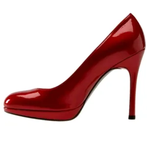 Stuart Weitzman Platswoon Red Patent Heels Pumps 7 M