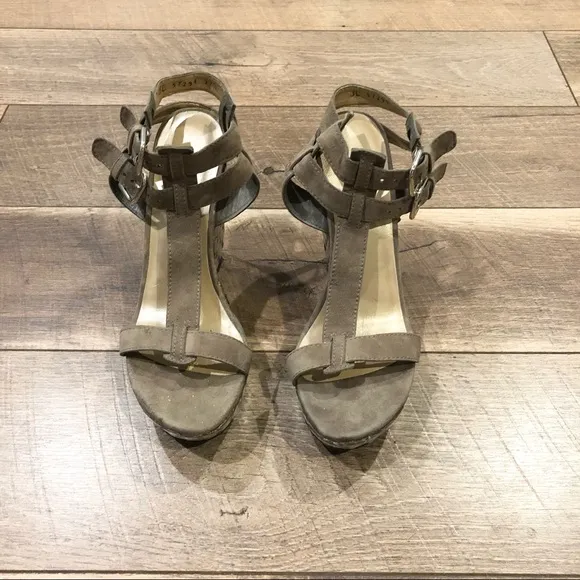 Stuart Weitzman Teague Wedge Platform Sandals 37.5