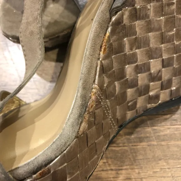 Stuart Weitzman Teague Wedge Platform Sandals 37.5