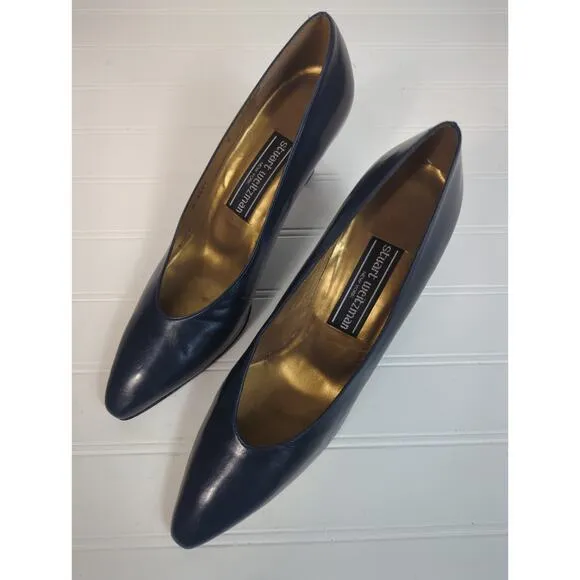 Stuart Weitzman Vintage Classic Pump Navy 8