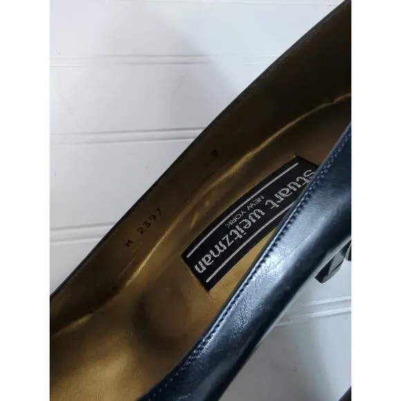 Stuart Weitzman Vintage Classic Pump Navy 8