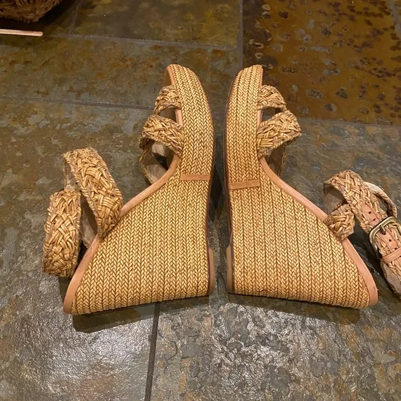 Stuart Weitzman Woven Wedge Sandal