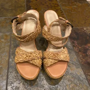 Stuart Weitzman Woven Wedge Sandal