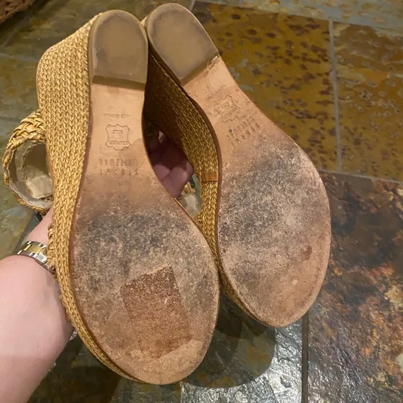 Stuart Weitzman Woven Wedge Sandal