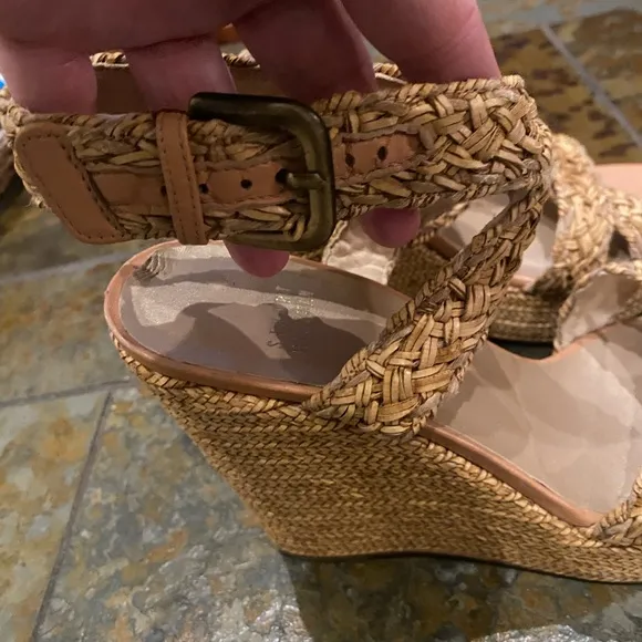 Stuart Weitzman Woven Wedge Sandal