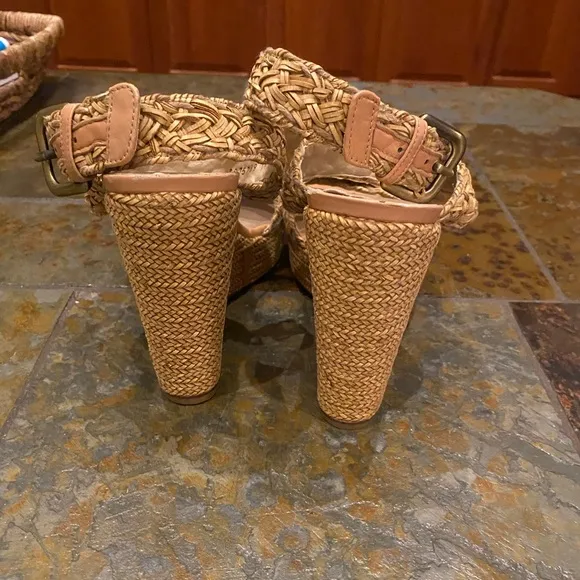 Stuart Weitzman Woven Wedge Sandal