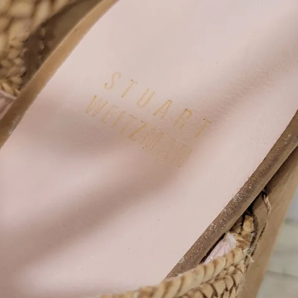 Stuart Weitzman woven wedge sandals