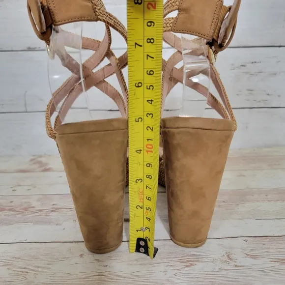 Stuart Weitzman woven wedge sandals