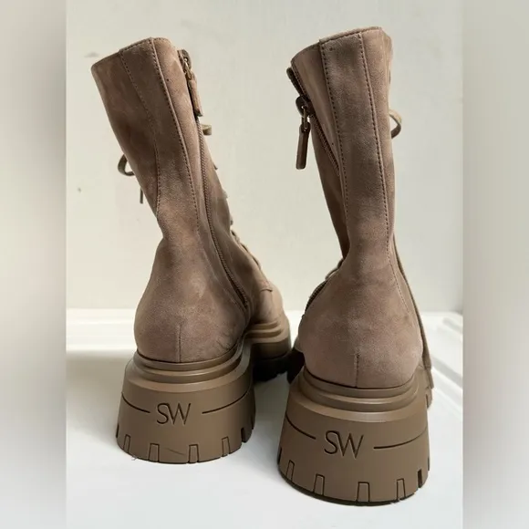 STUART WEITZMEN BEDFORD SLEEK LACE-UP BOOTIE