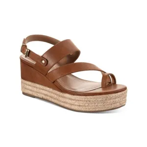STYLE &amp; COMPANY Womens Brown 1-1/2&quot; Platform Bettyy Wedge Espadrille Shoes 11 M