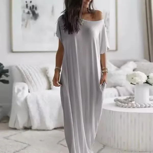 Summer Loose Pocket Casual Dress