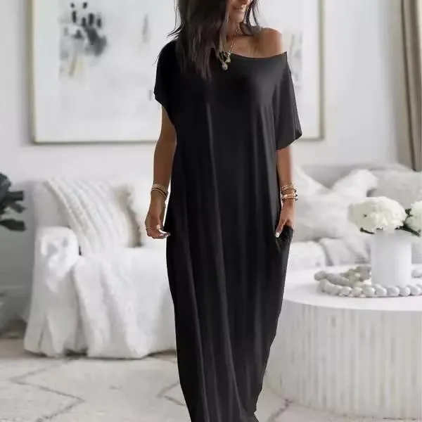 Summer Loose Pocket Casual Dress