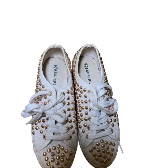 Superga Platform studded shoes