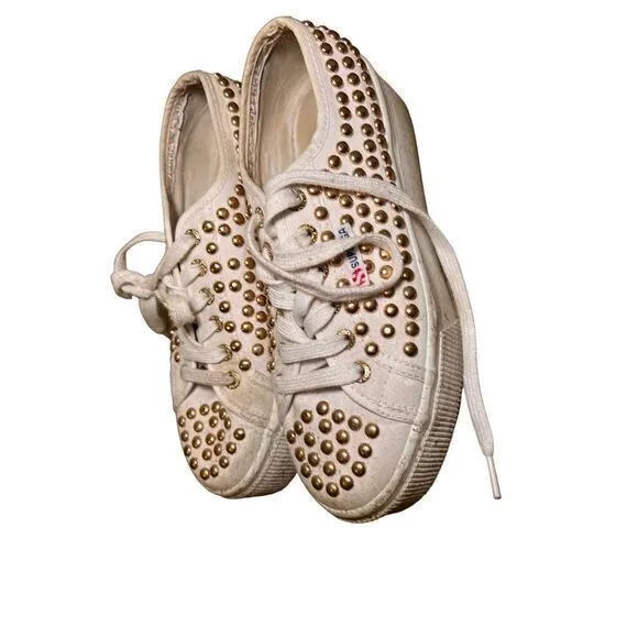 Superga Platform studded shoes