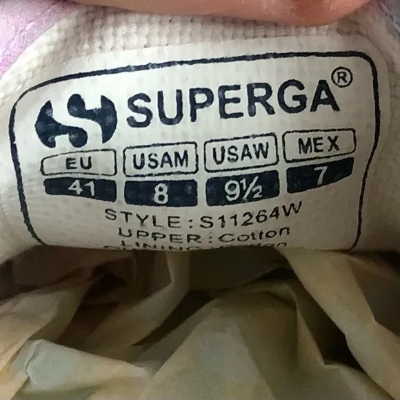 Superga x LoveShackFancy 2750 Sneakers Cotton Candy Size 9.5 Love Shack Fancy
