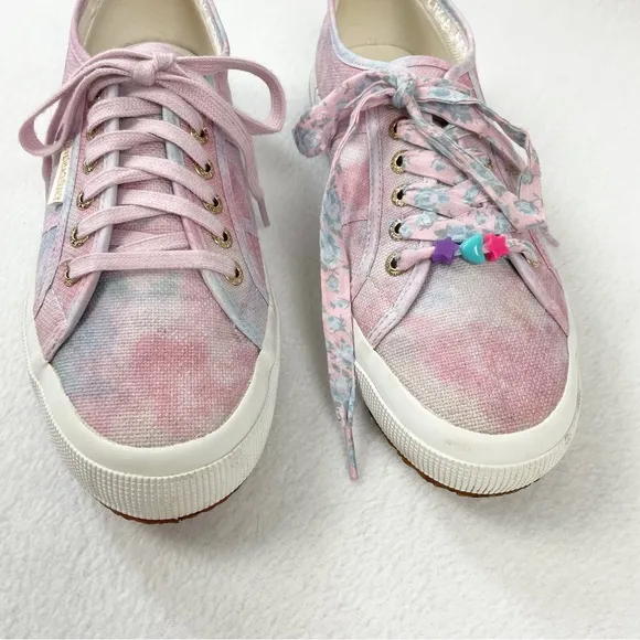 Superga x LoveShackFancy 2750 Sneakers Cotton Candy Size 9.5 Love Shack Fancy