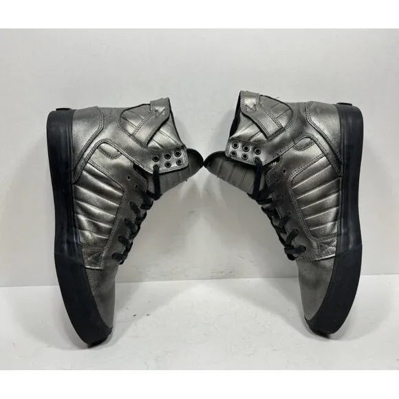 Supra Muska 001 Skytop Gunmetal Black Skate Shoes Men’s Size 9 High Top