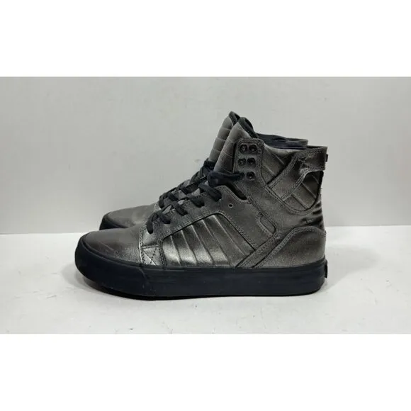 Supra Muska 001 Skytop Gunmetal Black Skate Shoes Men’s Size 9 High Top