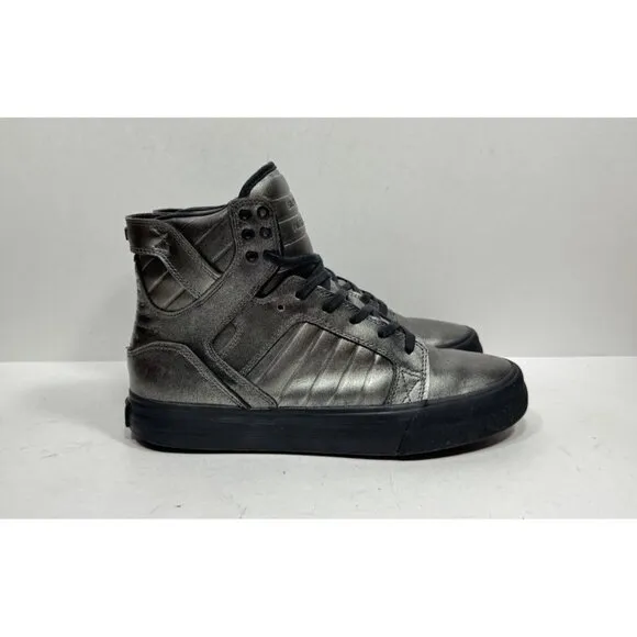 Supra Muska 001 Skytop Gunmetal Black Skate Shoes Men’s Size 9 High Top