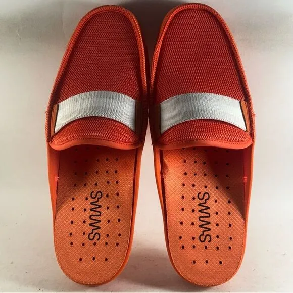 Swims Mens Slide Loafers Slip On Shoes Orange Size 9