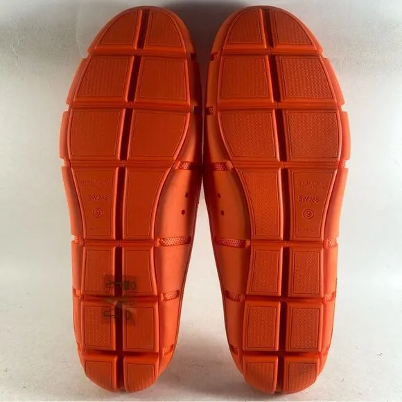 Swims Mens Slide Loafers Slip On Shoes Orange Size 9
