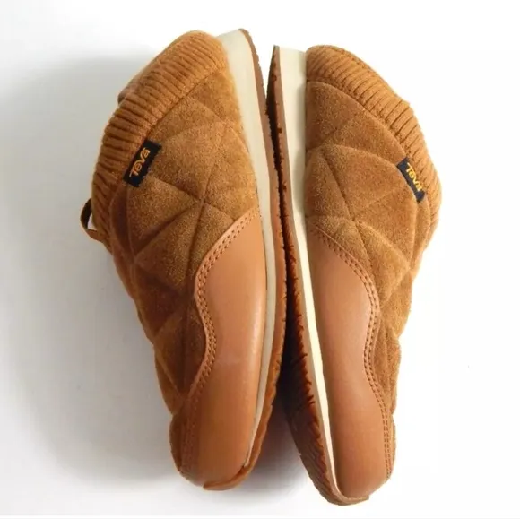 Teva Ember Moc Suede Quilted Slip On Shoes