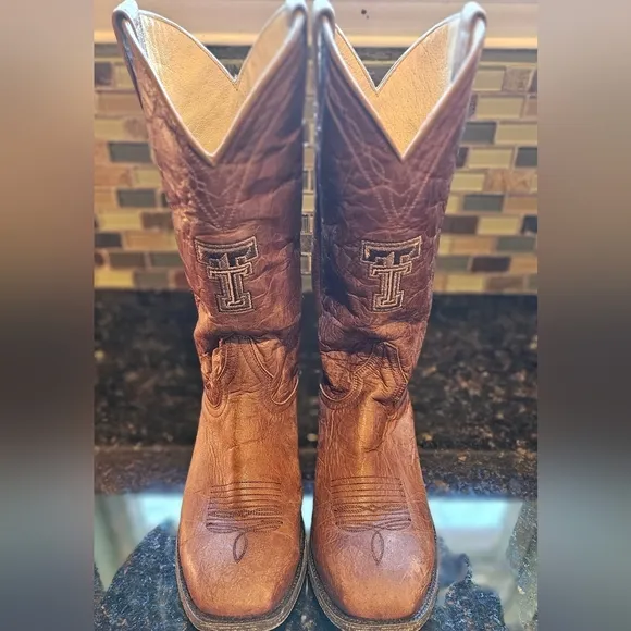 👆TEXAS TECH👆 NCAA GAMEDAY Western Cowboy Boots- Men's 10 1/2 D