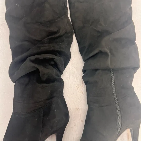 Thalia Sodi Brisa Women Gray Knee HighBoot, Black, Size 7