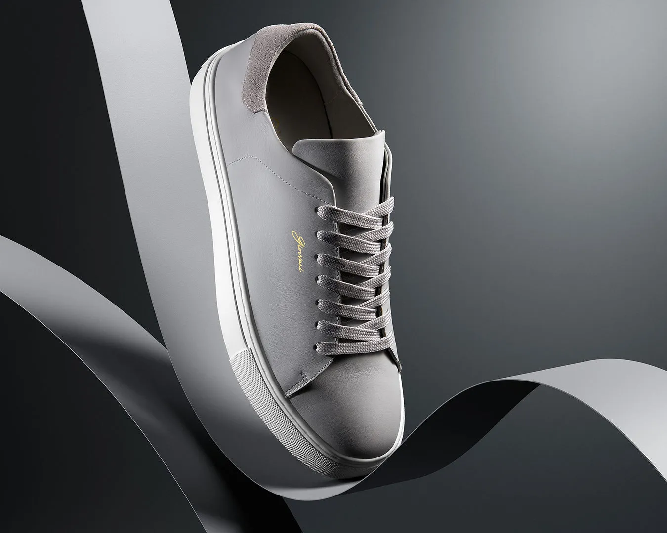 The Lorenzo - Grey Leather / White Sole