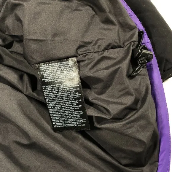 The North Face Down Puffer Jacket Size XXL 2XL Purple Black B33