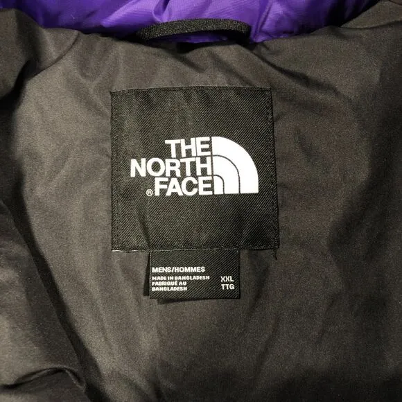 The North Face Down Puffer Jacket Size XXL 2XL Purple Black B33