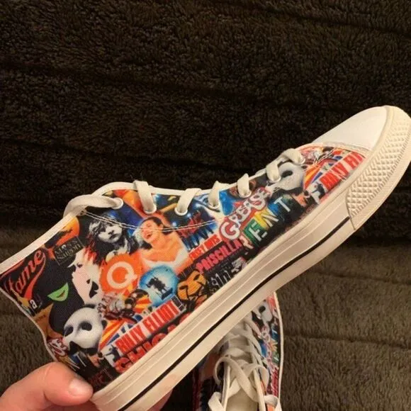 Theater Sneaker (Grease, Mama Mia, Wicked) Converse Style High Top
