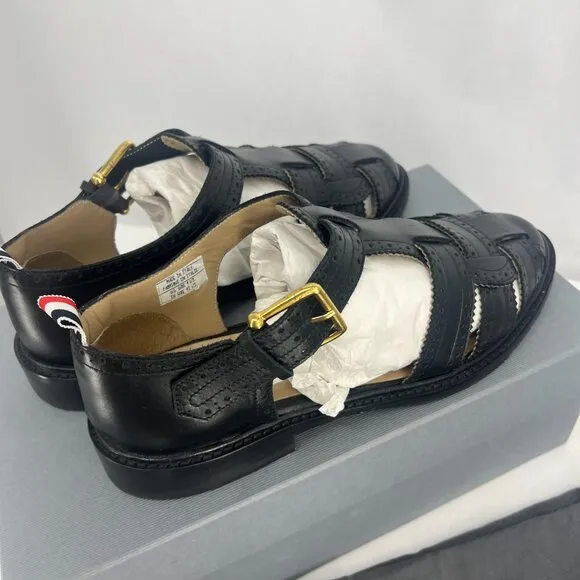 Thom Browne Brogue Fisherman Sandals - 9.5