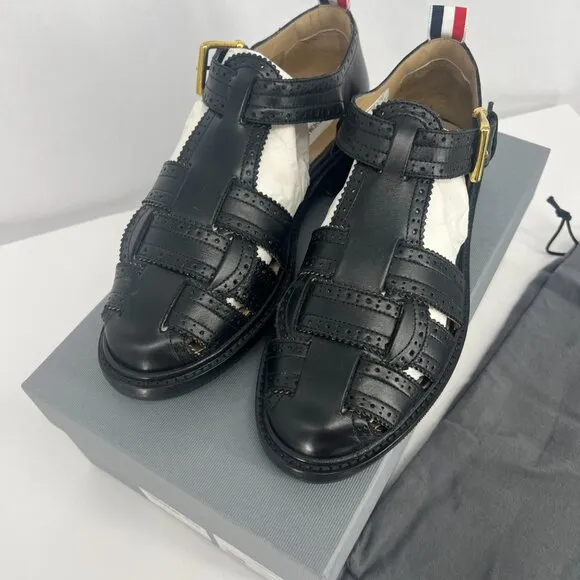 Thom Browne Brogue Fisherman Sandals - 9.5