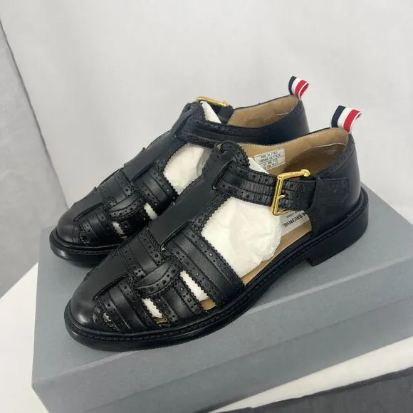 Thom Browne Brogue Fisherman Sandals - 9.5