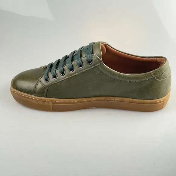 Threads &amp; Beams Shoes Cup-Sole Trainer Green Leather  Men's Size 7B