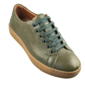 Threads &amp; Beams Shoes Cup-Sole Trainer Green Leather  Men's Size 7B