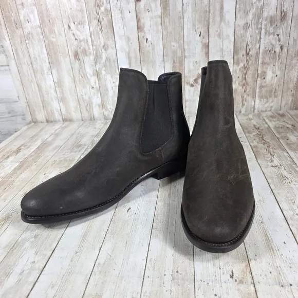 Thursday Boot Co. Chelsea Boots Suede Leather Ankle Dress Brown 9.5