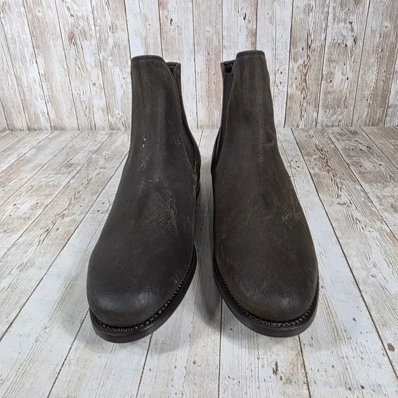 Thursday Boot Co. Chelsea Boots Suede Leather Ankle Dress Brown 9.5
