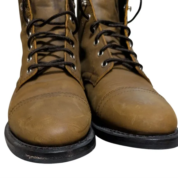 Thursday Boot Company Lace Up Captains Leather Brown Men’s Boots 8.5 leather