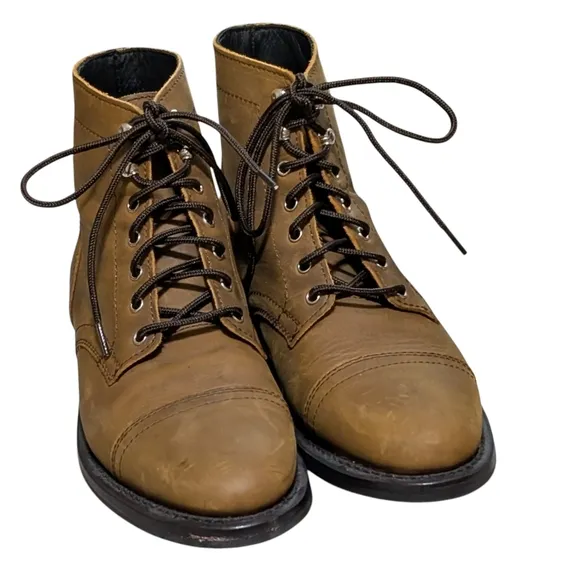 Thursday Boot Company Lace Up Captains Leather Brown Men’s Boots 8.5 leather