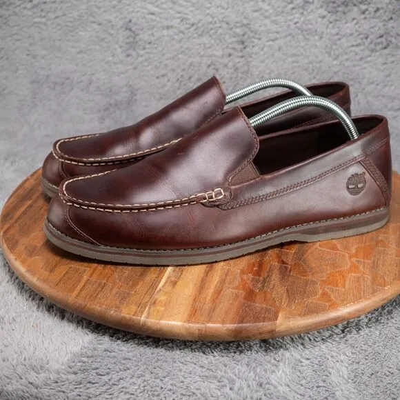 TIMBERLAND Bluffton Ortholite Slip-On Loafer Brown Mens Size 10.5