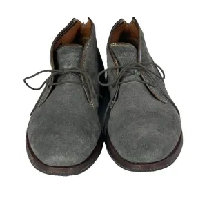 Timberland Chukka Boots Mens 9 Gray Leather Suede Ankle Lace Up Iconic