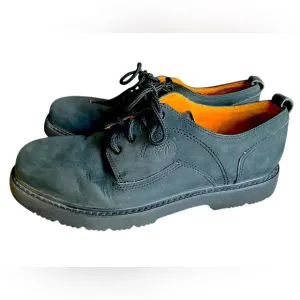 🔥Timberland Classic Black Suede Leather Lug Sole Lace Up Oxfords, Mens Size 10