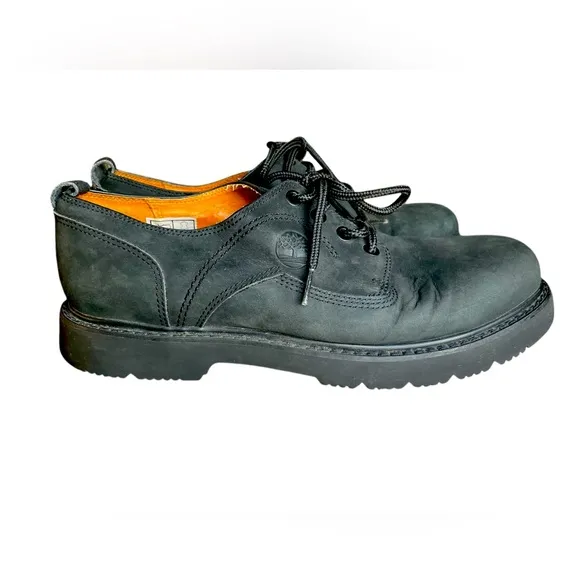 🔥Timberland Classic Black Suede Leather Lug Sole Lace Up Oxfords, Mens Size 10