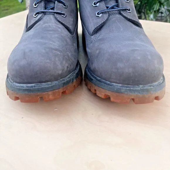 Timberland Men 11.5 Premium 400g Waterproof Boots Gray Leather Padded Collar