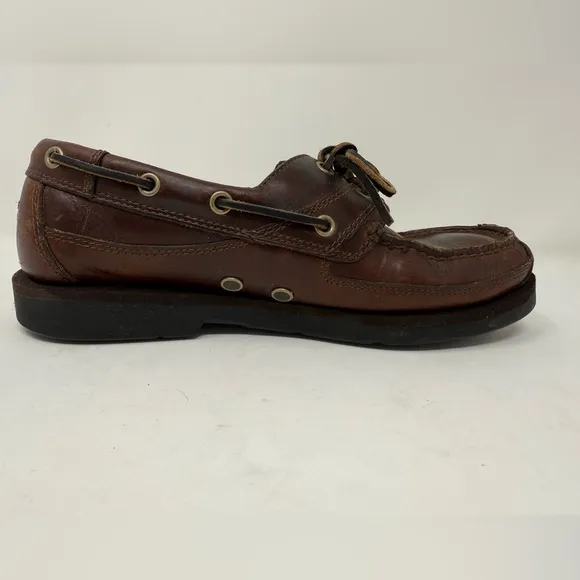 Timberland Men's Brown Leather Classic Boat Shoe, model 79026 size 8M