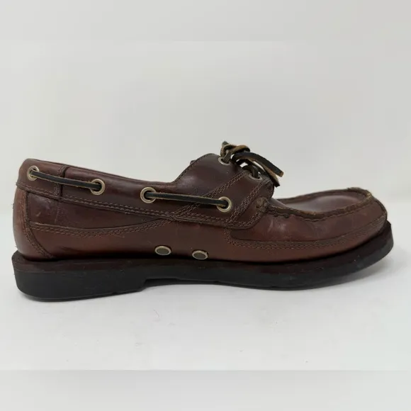 Timberland Men's Brown Leather Classic Boat Shoe, model 79026 size 8M